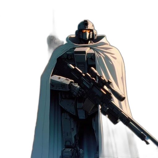 weapon, robot, sword, jacket transparent PNG cut-out