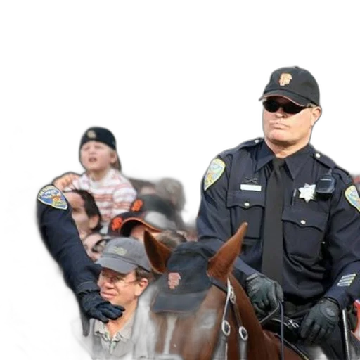 staff, two, police, officers transparent PNG cut-out