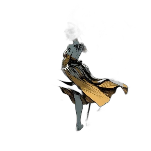 dress, robot, mask, sword transparent PNG cut-out