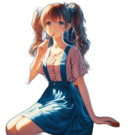 dress, face, staff, robot transparent PNG cut-out