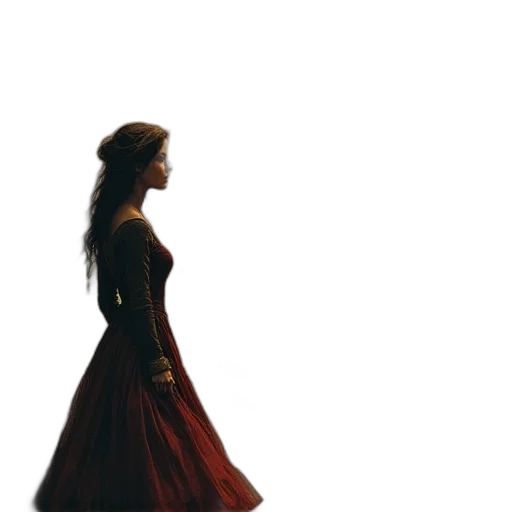 dress, crown, jewelry, sword transparent PNG cut-out