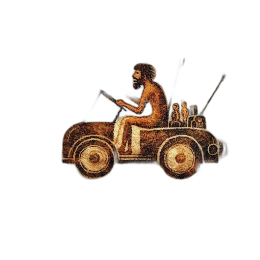 car, concept art, pixel art, fantasy art transparent PNG cut-out