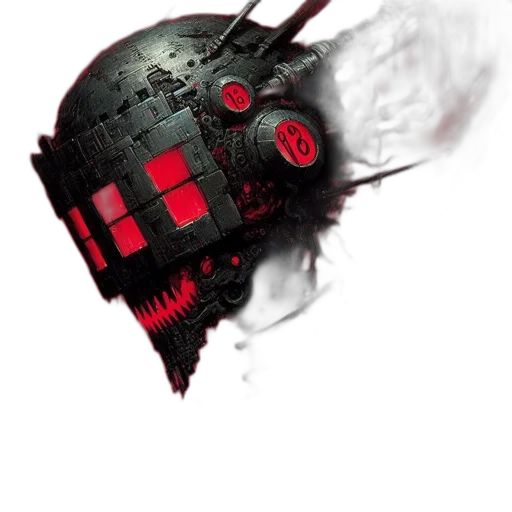 robot, mask, weapon, face transparent PNG cut-out