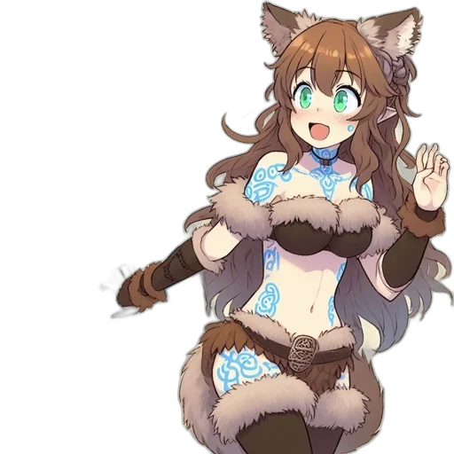 staff, dress, creature, anime transparent PNG cut-out