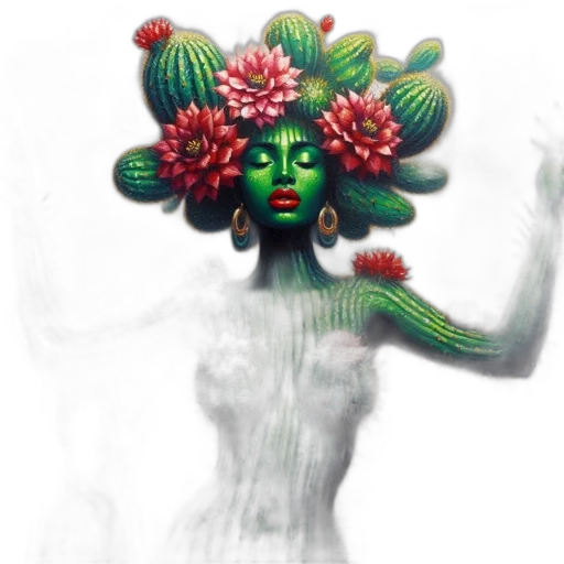 crown, creature, flower, mask transparent PNG cut-out