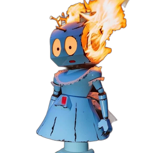 robot, jacket, mask, crown transparent PNG cut-out