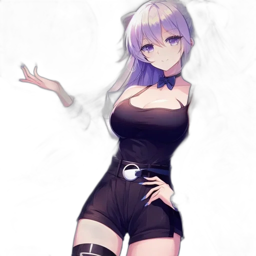 dress, robot, staff, weapon transparent PNG cut-out