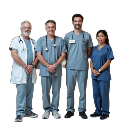 staff, care, centre, posing transparent PNG cut-out