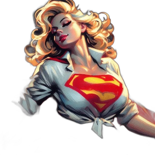 comic book art, concept art, cartoon, blonde transparent PNG cut-out