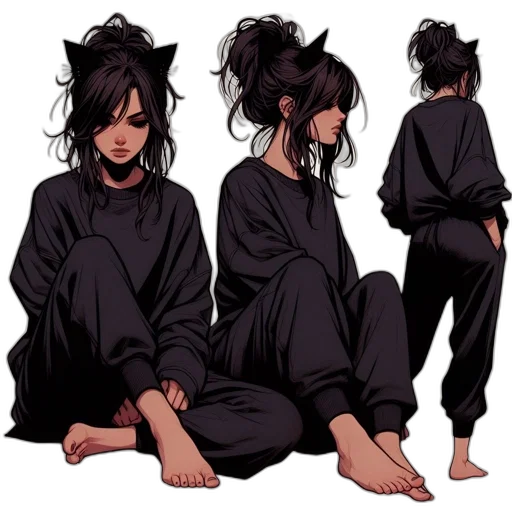 concept art, anime, comic book art, fantasy art transparent PNG cut-out
