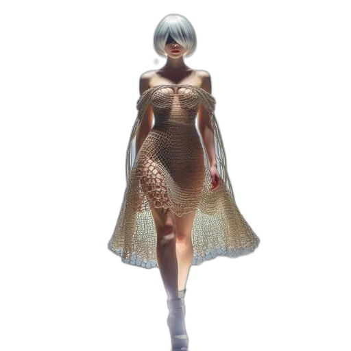 dress, robot, creature, jewelry transparent PNG cut-out