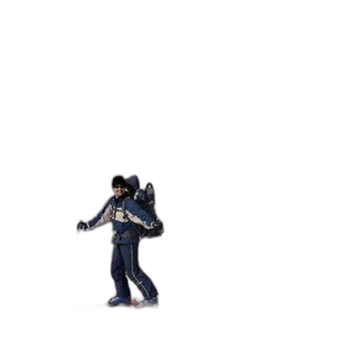 jacket, weapon, staff, robot transparent PNG cut-out