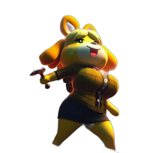 staff, weapon, animal, jacket transparent PNG cut-out