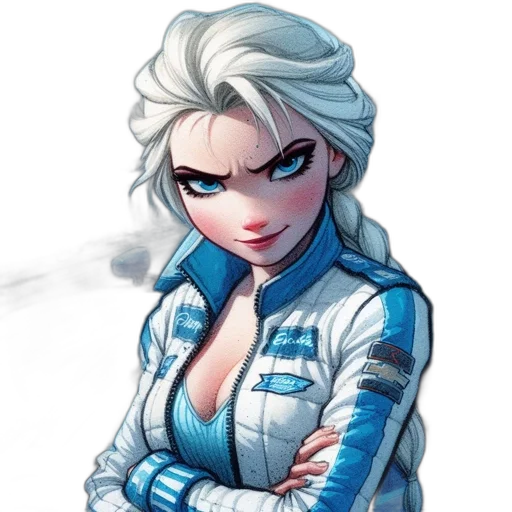 jacket, face, staff, comic book art transparent PNG cut-out