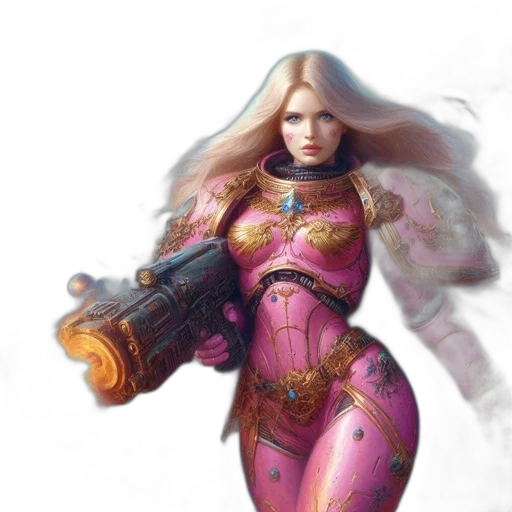 weapon, concept art, comic book art, 3d render transparent PNG cut-out