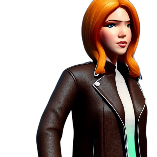 jacket, 3d render, concept art, cartoon transparent PNG cut-out