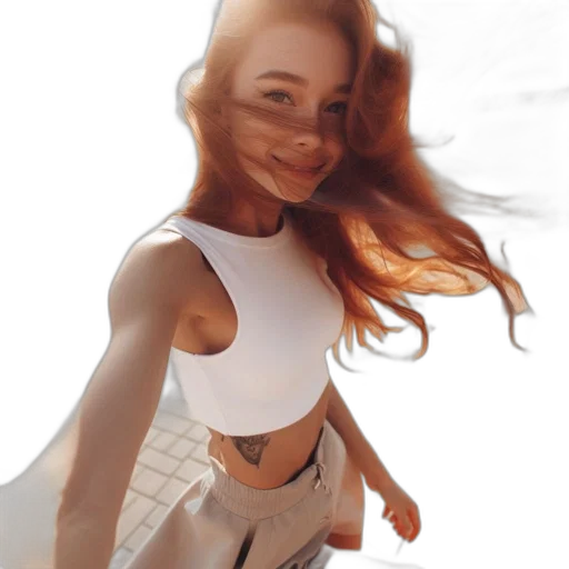 dress, hair, robot, face transparent PNG cut-out