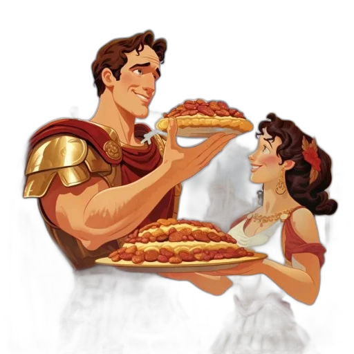 food, concept art, pixel art, comic book art transparent PNG cut-out