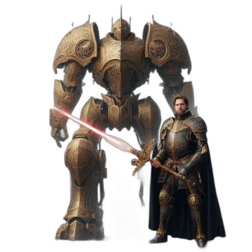 robot, sword, weapon, staff transparent PNG cut-out