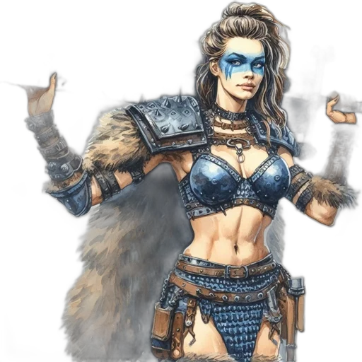 fantasy art, concept art, comic book art, 3d render transparent PNG cut-out