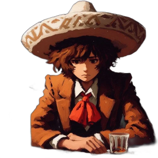 hat, jacket, umbrella, face transparent PNG cut-out