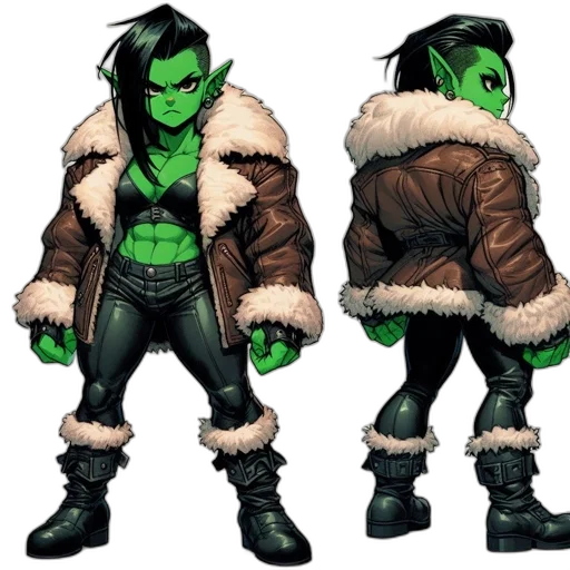 jacket, concept art, comic book art, fantasy art transparent PNG cut-out