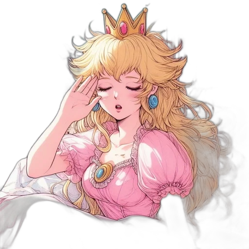 crown, dress, concept art, anime transparent PNG cut-out