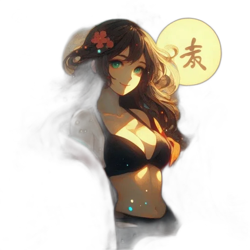 dress, mask, staff, concept art transparent PNG cut-out