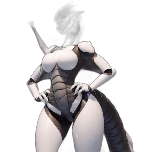 robot, dress, weapon, dragon transparent PNG cut-out