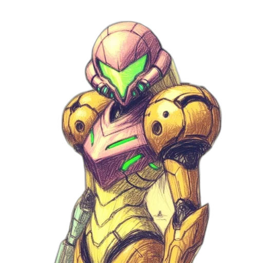 robot, weapon, concept art, pixel art transparent PNG cut-out
