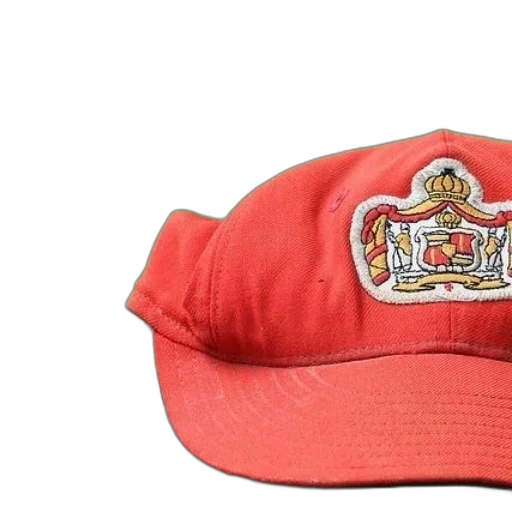 hat, crown, 3d render, red transparent PNG cut-out