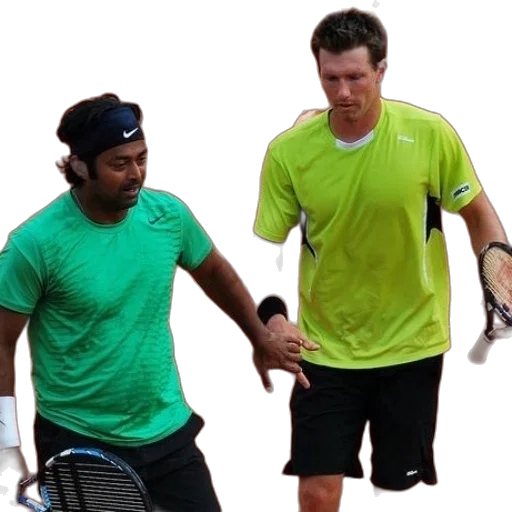 two, tennis, players, clay transparent PNG cut-out