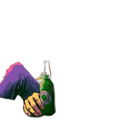bottle, jacket, creature, food transparent PNG cut-out