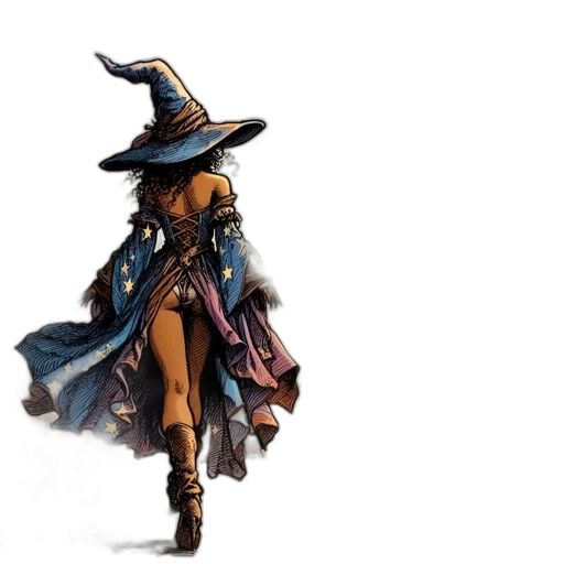 hat, staff, dress, mask transparent PNG cut-out