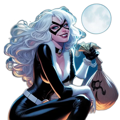 comic book art, concept art, female, character transparent PNG cut-out