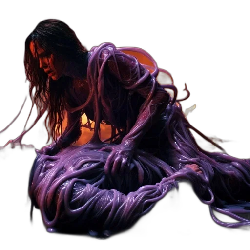 hair, creature, dress, concept art transparent PNG cut-out