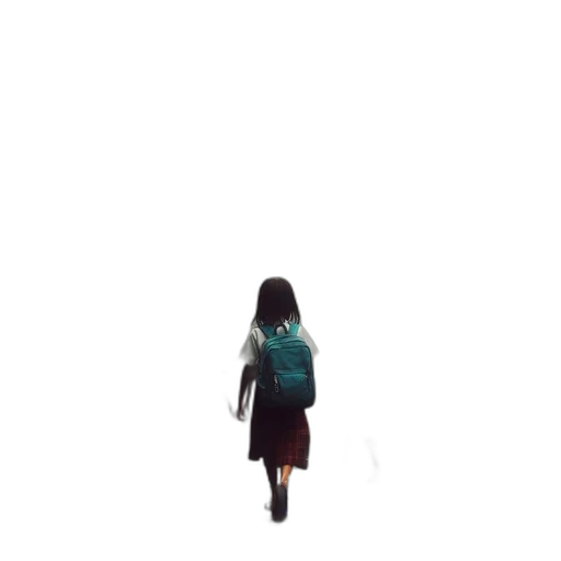 dress, jacket, umbrella, staff transparent PNG cut-out