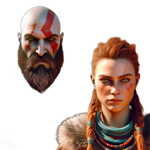 face, mask, concept art, fantasy art transparent PNG cut-out