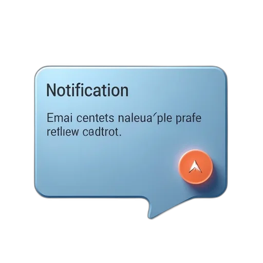 screen, has, notification, message transparent PNG cut-out