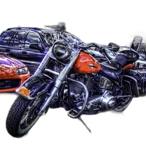 weapon, car, photorealistic, 3d render transparent PNG cut-out