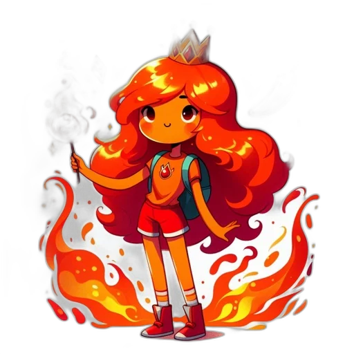 staff, jacket, hair, pixel art transparent PNG cut-out