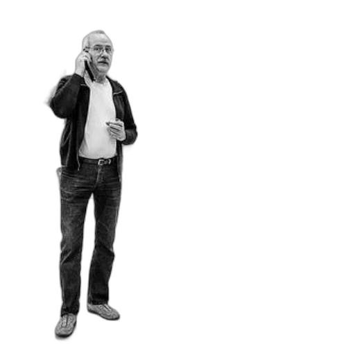 jacket, staff, man, gallery transparent PNG cut-out
