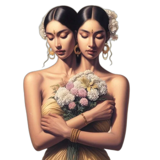 jewelry, dress, photorealistic, fantasy art transparent PNG cut-out