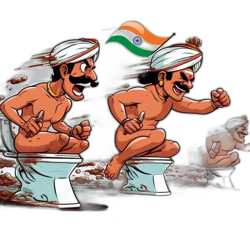 three, men, traditional, indian transparent PNG cut-out