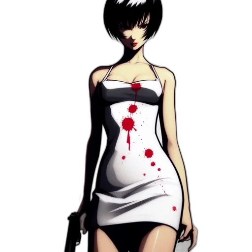 dress, weapon, staff, concept art transparent PNG cut-out