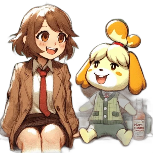 jacket, animal, creature, staff transparent PNG cut-out