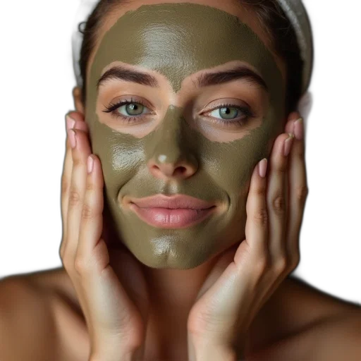 mask, face, photorealistic, green transparent PNG cut-out