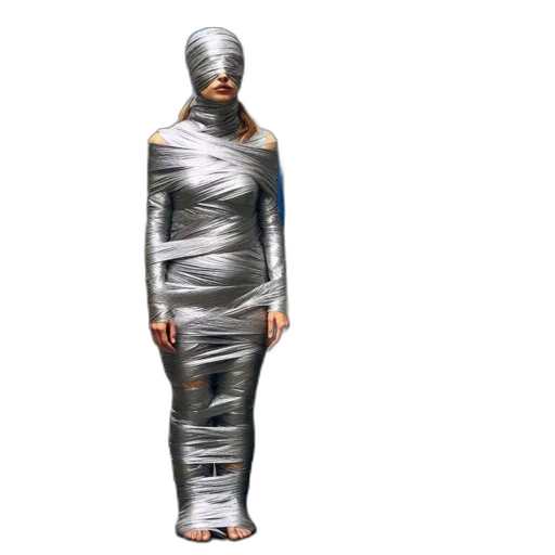 dress, robot, jacket, jewelry transparent PNG cut-out