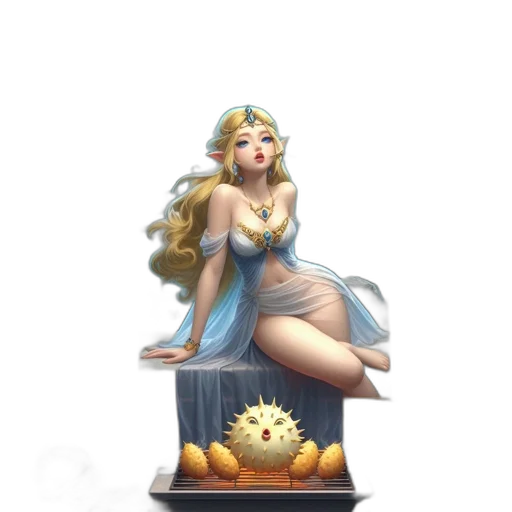 crown, dress, jewelry, staff transparent PNG cut-out