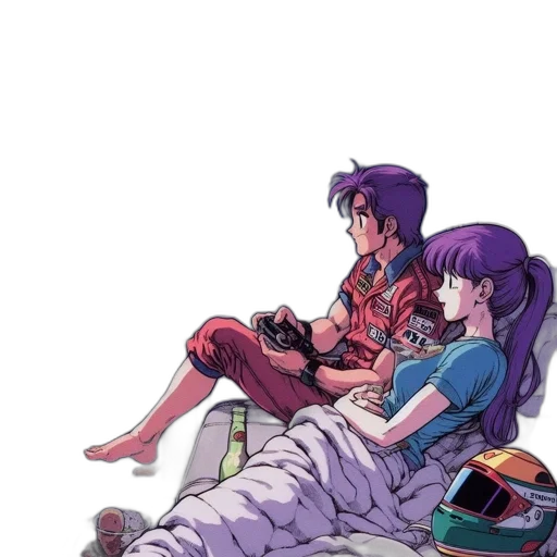 furniture, vaporwave, concept art, pixel art transparent PNG cut-out